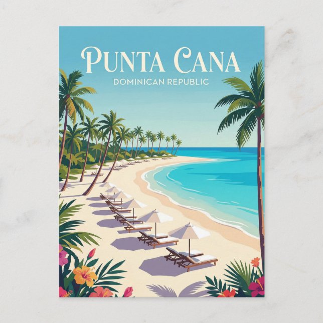 Bavaro Beach Dominikanska Republiken Vykort (Framsida)