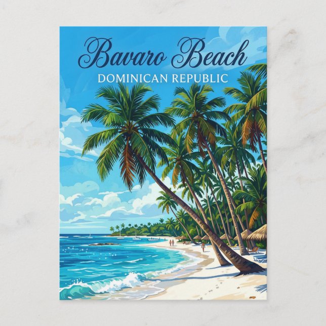 Bavaro Beach Dominikanska Republiken Vykort (Framsida)