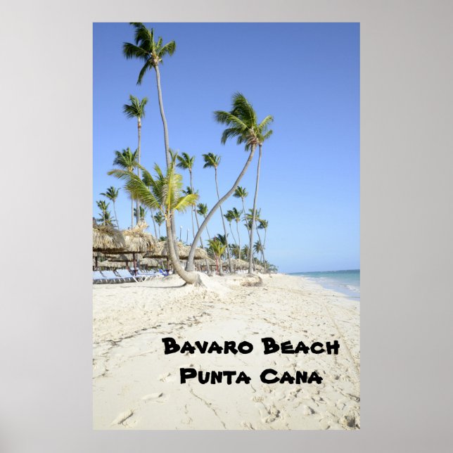 Bavaro Beach på ön Punta Cana Poster (Framsidan)