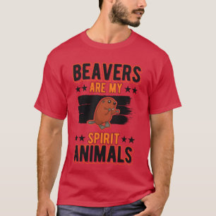 Bäver andlig varelse vintage t shirt