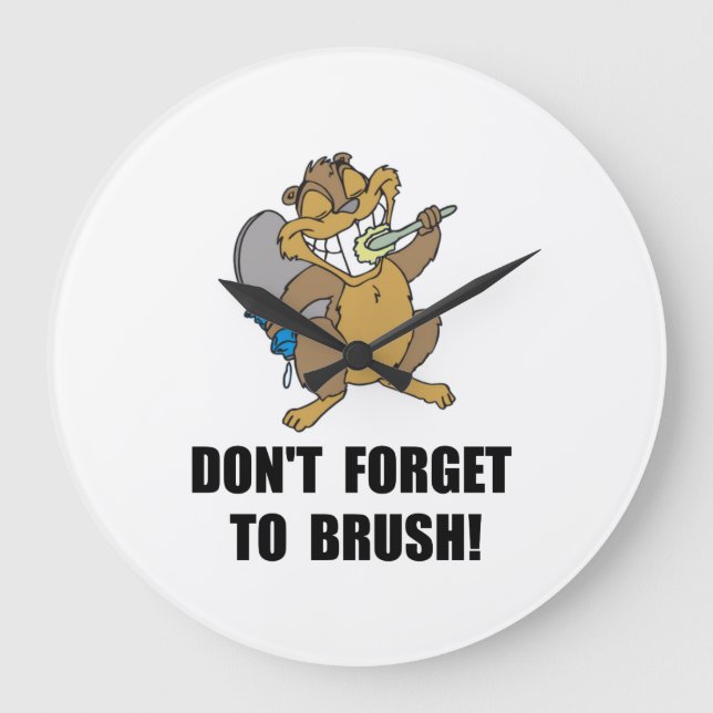 Bäver borstar stor klocka (Framsida)