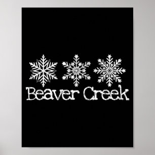 Bäver creek colorado skidåkare skidåkning snöfling poster