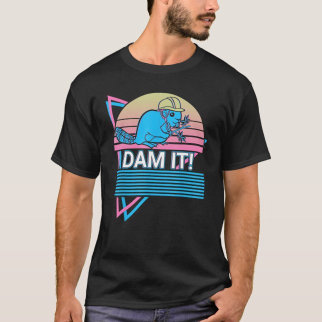 Bäver  Dammen Det T Shirt (Framsida)