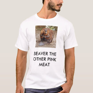 BÄVER DET ANNAT ROSA KÖTTET TEE SHIRT