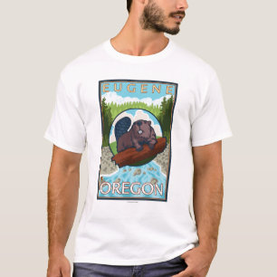 Bäver & flod - Eugene, Oregon Tee Shirt