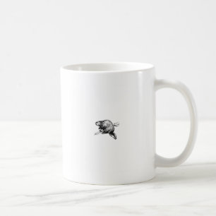 Bäver fodrar konstlogotypen kaffemugg