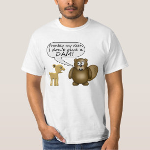 Bäver ger inte en fördämning t-shirt