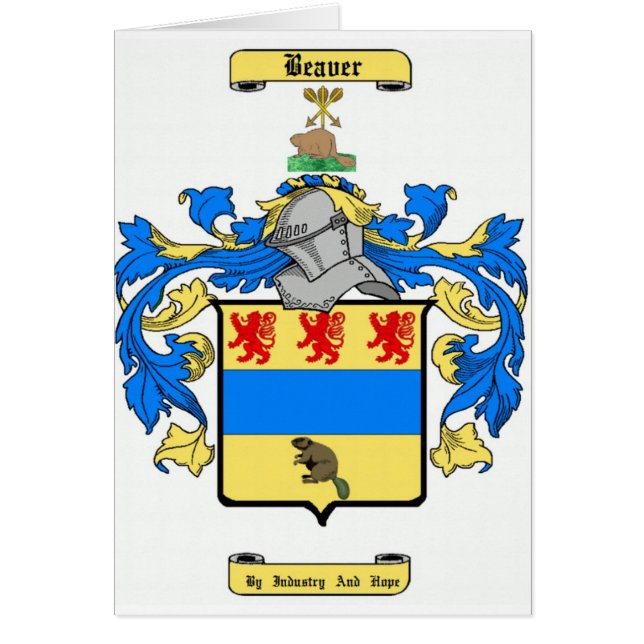 bäver hälsningskort (Framsidan)