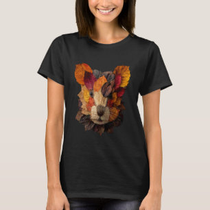 Bäver Höst Löv Djur Konst Konstnärlig Löv Fall T Shirt