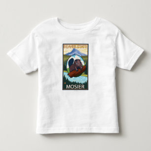 Bäver & Mt.-huva - Mosier, Oregon T-shirt