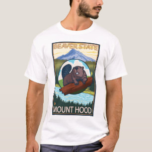 Bäver & Mt.-huva, Oregon Tee Shirt