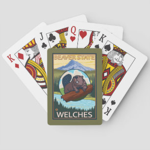 Bäver & Mt.-huva - Welches, Oregon Casinokort