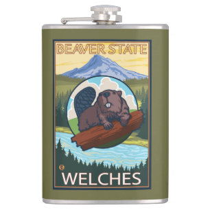 Bäver & Mt.-huva - Welches, Oregon Fickplunta
