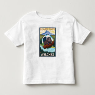 Bäver & Mt.-huva - Welches, Oregon T-shirt