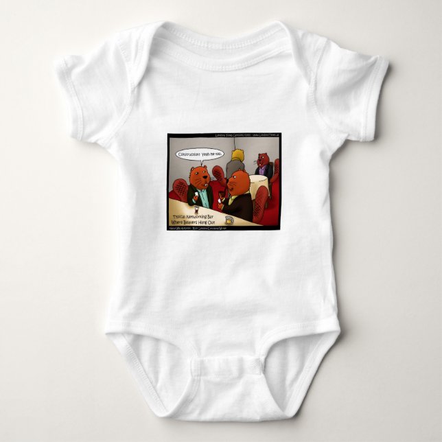 Bäver-nätverk Roliga presenter T-shirts & kort (Framsida)