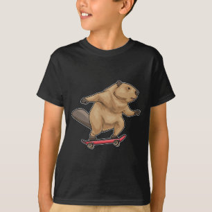 Bäver Skater Skateboard T Shirt