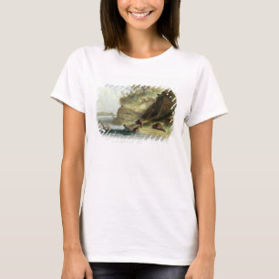 Bäver som förlägga i barack på Missouri, plät T Shirt