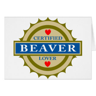 Bäverälskare Hälsningskort