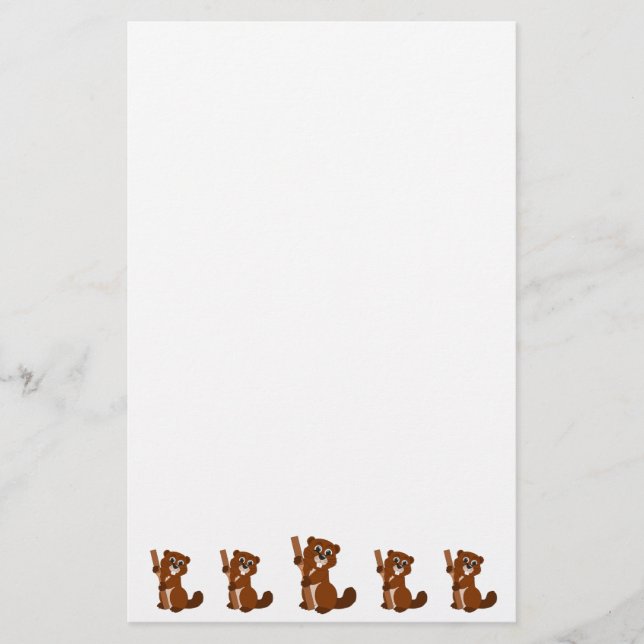 Bäverdesign Brevpapper (Framsida)