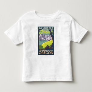 Bäverfamilj - Columbia River klyfta, Oregon Tee