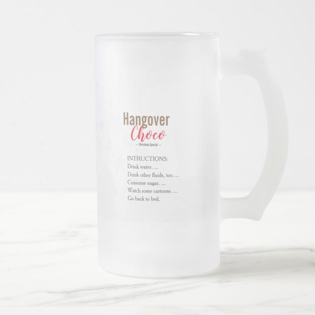 BÄVERHÄNG CHOCO matchande kopp tomte skämt (Höger)