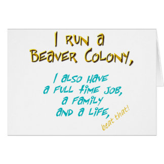 bäverledareturkos hälsningskort