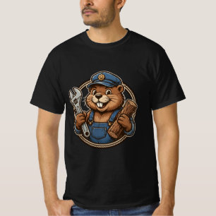 Bävermekaniker - Byggarens garage skiftnyckel Trä T Shirt