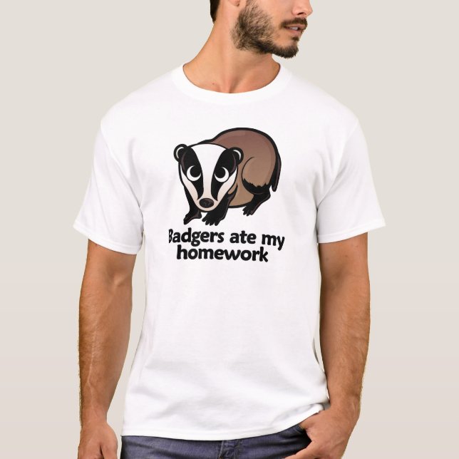 Bäverskinn åt min läxa tee shirt (Framsida)