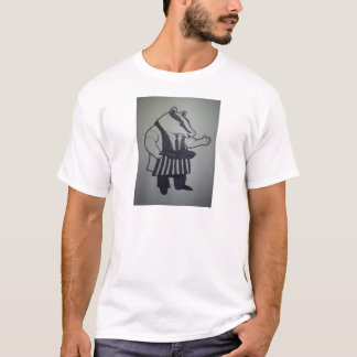 Bäverskinn från vind i pilarna tee shirt