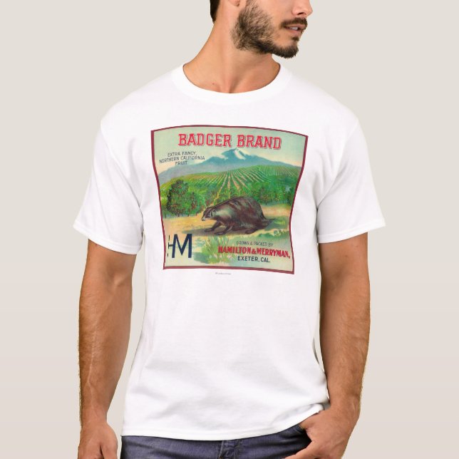Bäverskinn orange LabelExeter, CA T-shirt (Framsida)