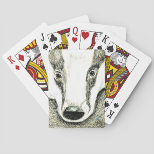 Bäverskinn som leker kort (JZH1) Casinokort