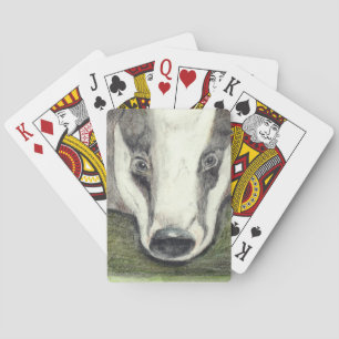Bäverskinn som leker kort (JZH2) Spel Kort