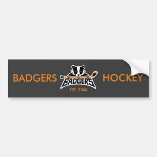 Bäverskinnhockeylogotyp Bildekal