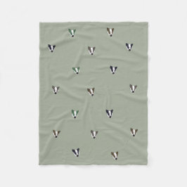 Bäverskinnskogsmarkvarelse Fleecefilt