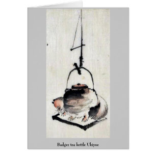 Bäverskinnteakettle Ukiyoe OBS Kort