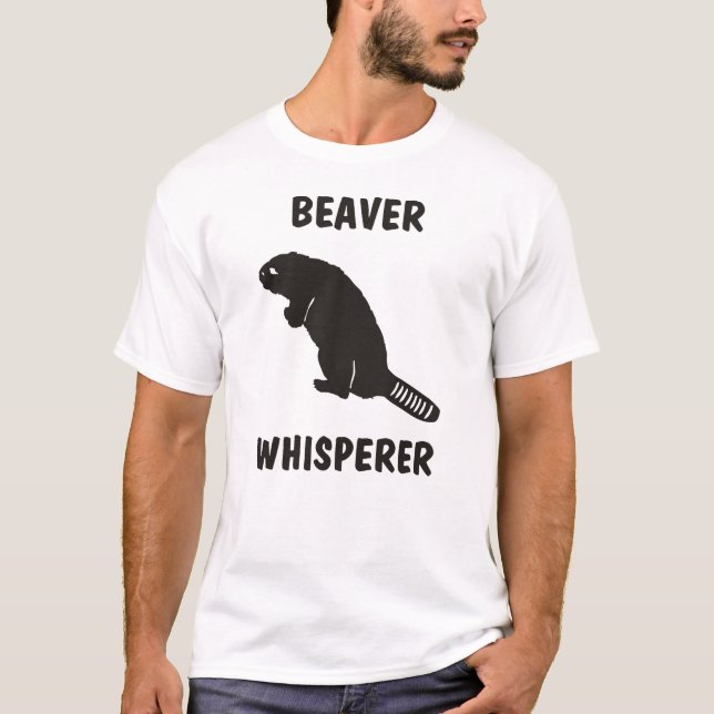 bäverwhisperer tee shirt (Framsida)