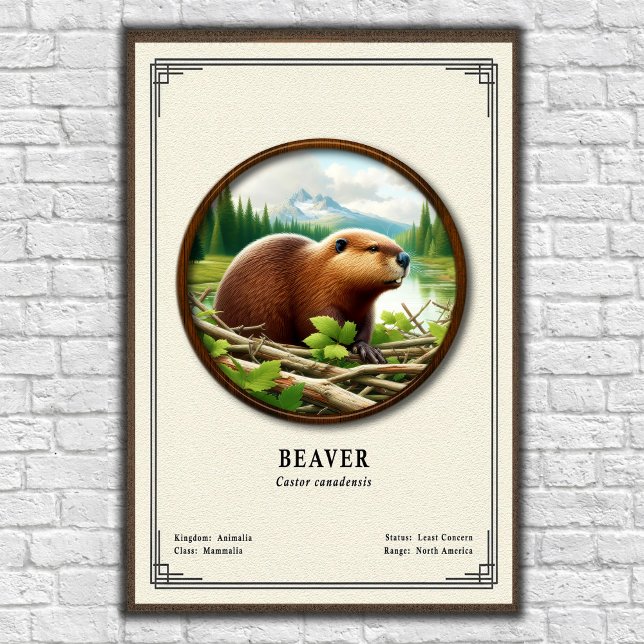 Bäverzoologisk serie poster (Skapare uppladdad)