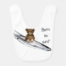Bavoir "Born to surf"