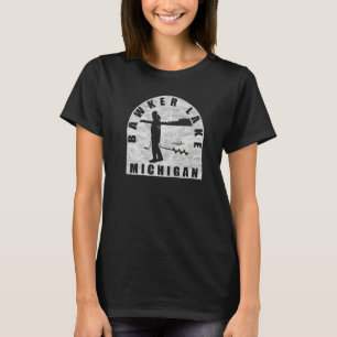Bawker Sjö Ice Fishing Michigan T Shirt