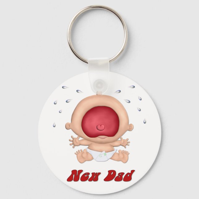Bawling Baby - Ny pappa Nyckelring (Framsida)