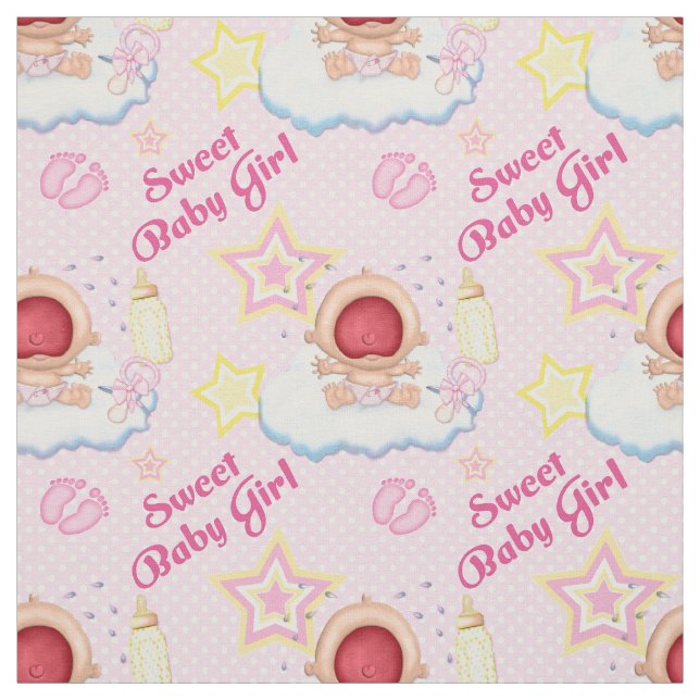 Bawling Flicka Tyg (Provkarta)