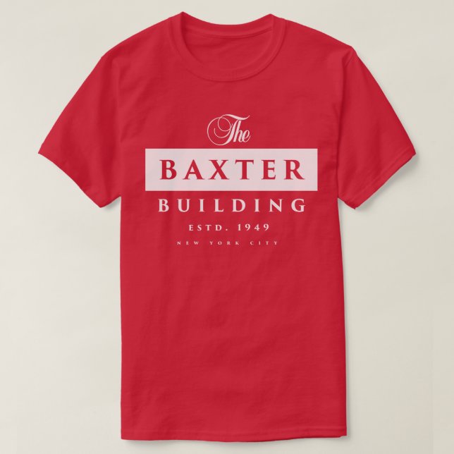 Baxter-Byggnaden T Shirt (Design framsida)