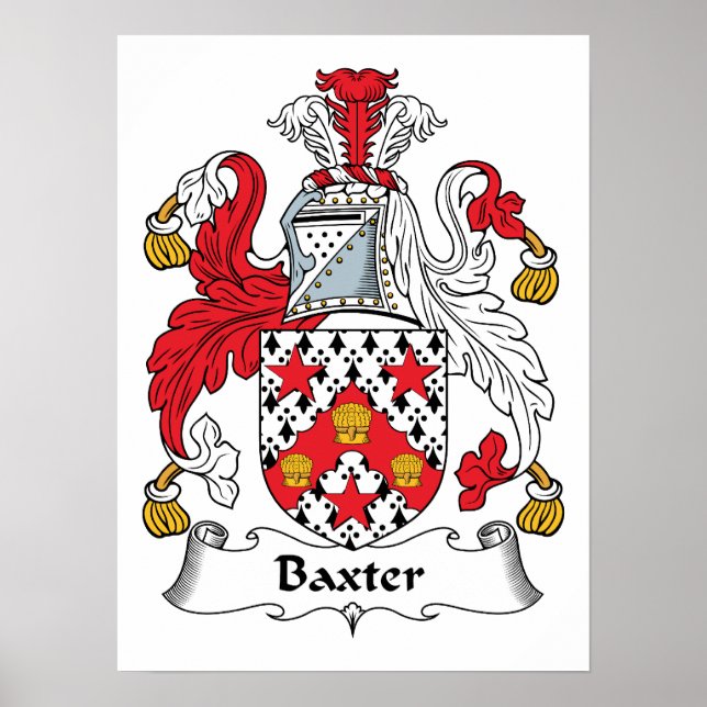 Baxter Family Crest Poster (Framsidan)