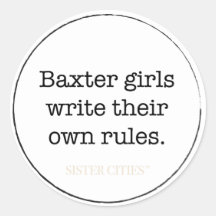 "Baxter Girls" - Stickers - 6 pk