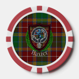 Baxter Scottish Clan Tartan & Crest Poker Marker