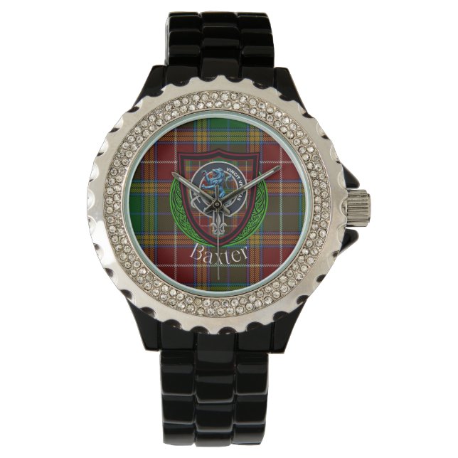 Baxter skotska klanens tartan och vapen armbandsur (Framsida)