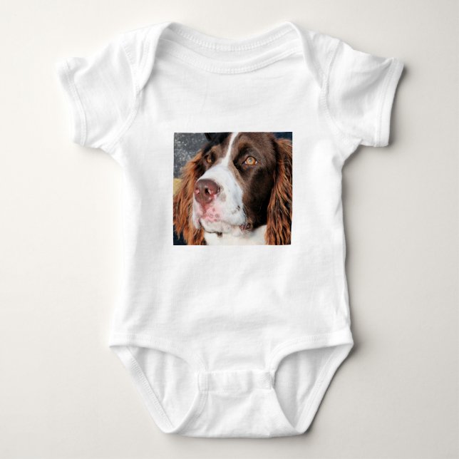 Baxter - Spaniel för engelsk Springer Photo-06 T Shirt (Framsida)
