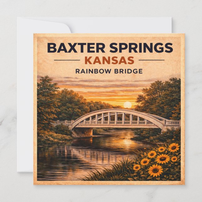 Baxter Springs Rainbow Bridge Pappersvarudesign (Framsida)