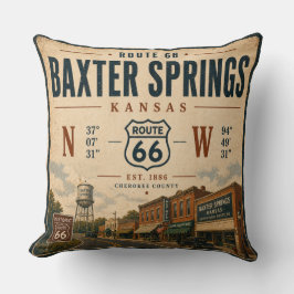 Baxter Springs Route 66 Living Accent Kudde