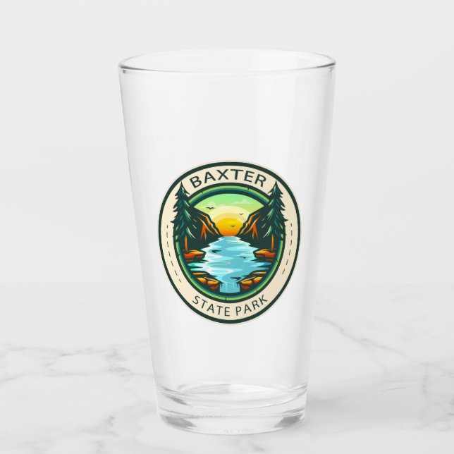Baxter State Park Maine Badge Glaskopp (Framsida)